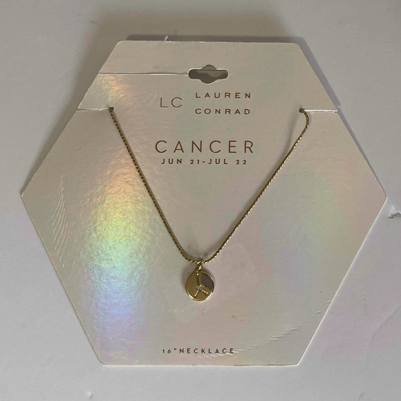 NEW LC Lauren Conrad Gold Cancer Necklace - Picture 3 of 3
